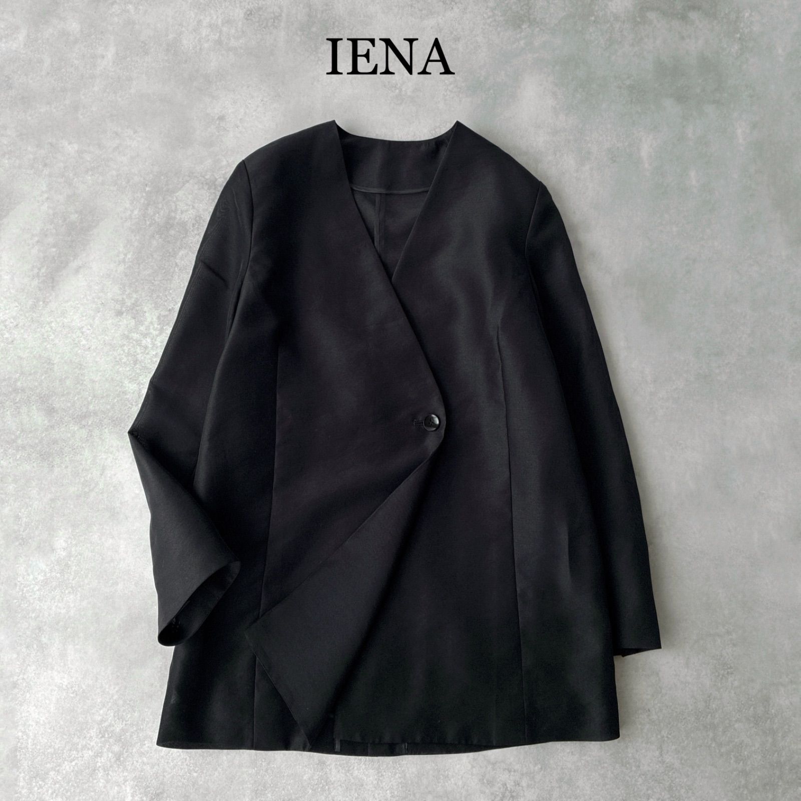 2024 IENA イエナ シアー ジャケット / ブラック 黒 サイズ 36 / ノー 