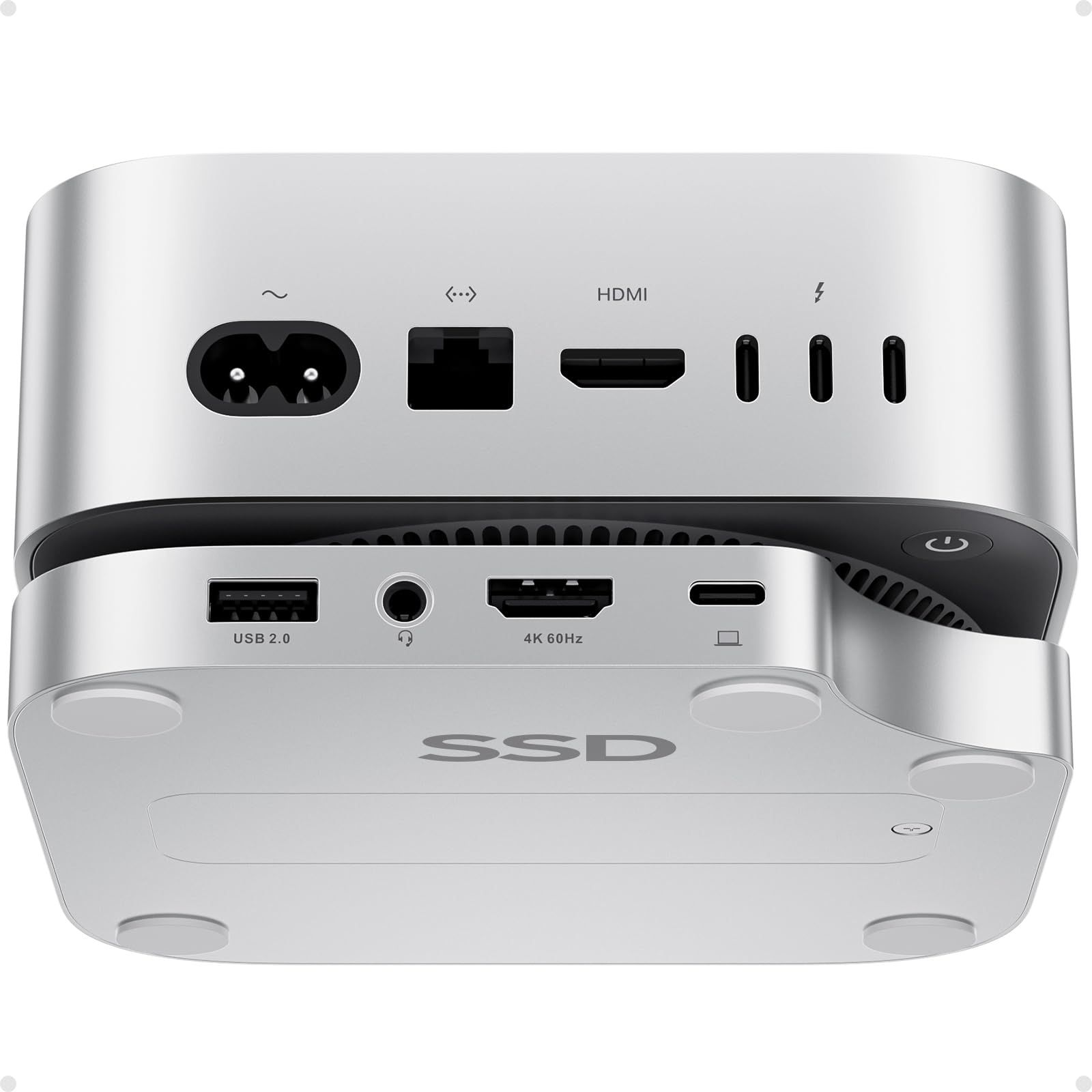 USB C ハブ ドッキングステーション Mac Mini M4/M4 Pro USB C ハブ 