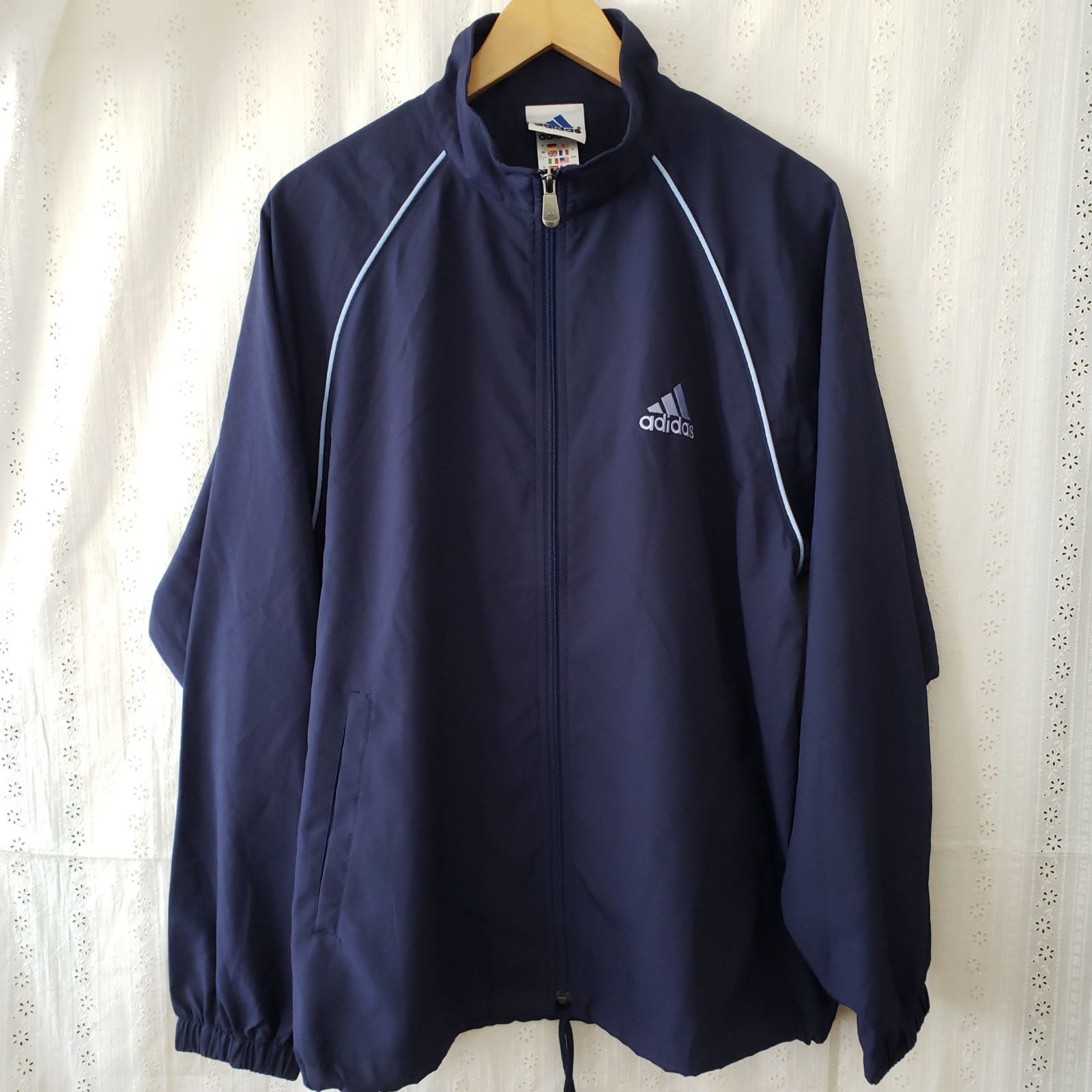 w^)b♪adidas アディダス 万国旗タグ ナイロンジャケット シャカシャカ 