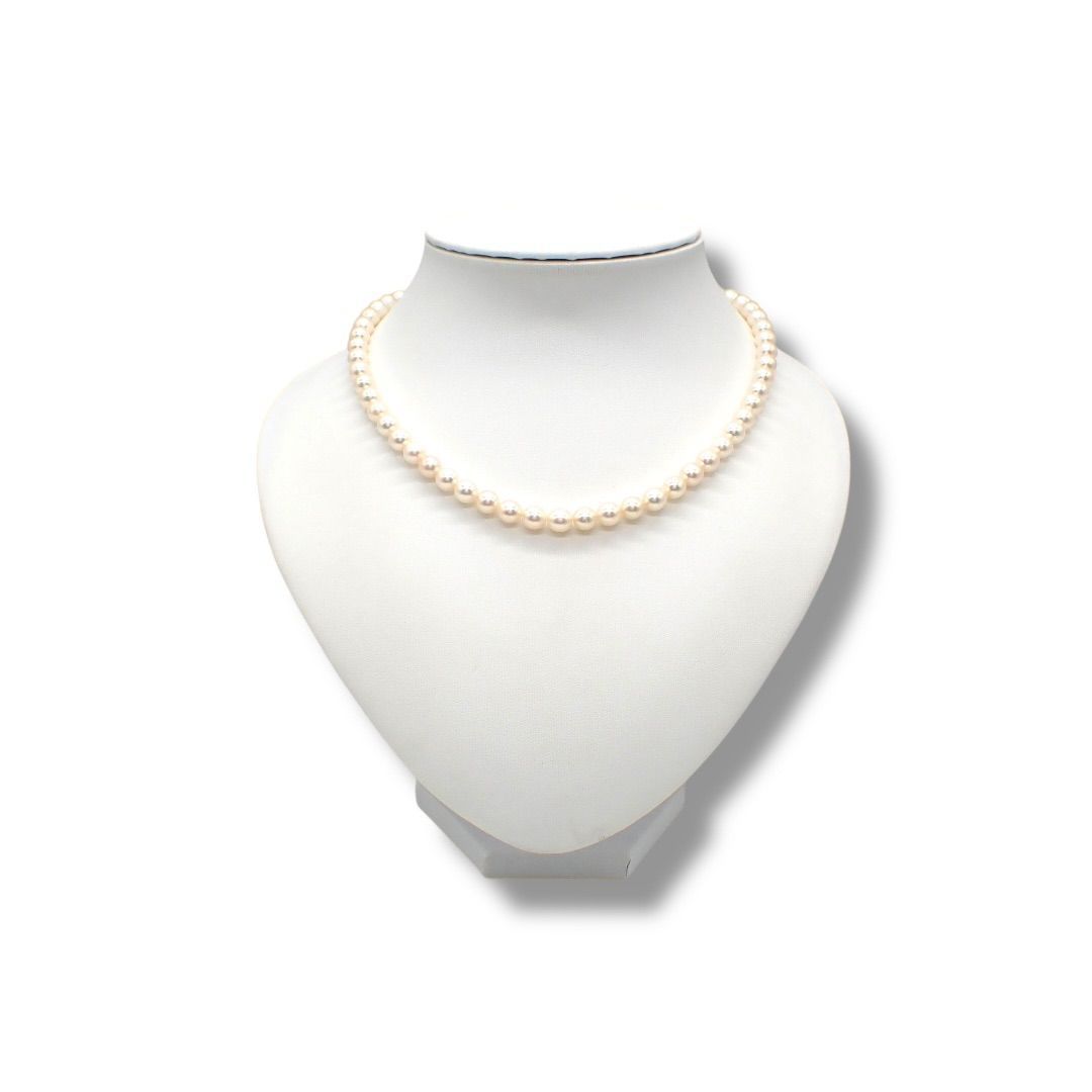 タサキ TASAKI 田崎真珠 6.5~7.0mm パール 本真珠 ネックレス SV