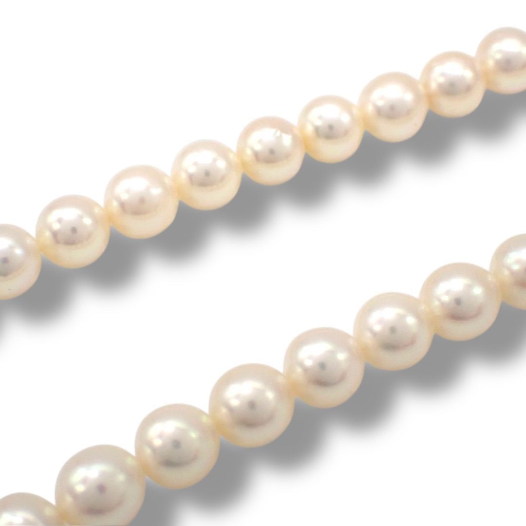 タサキ TASAKI 田崎真珠 6.5~7.0mm パール 本真珠 ネックレス SV