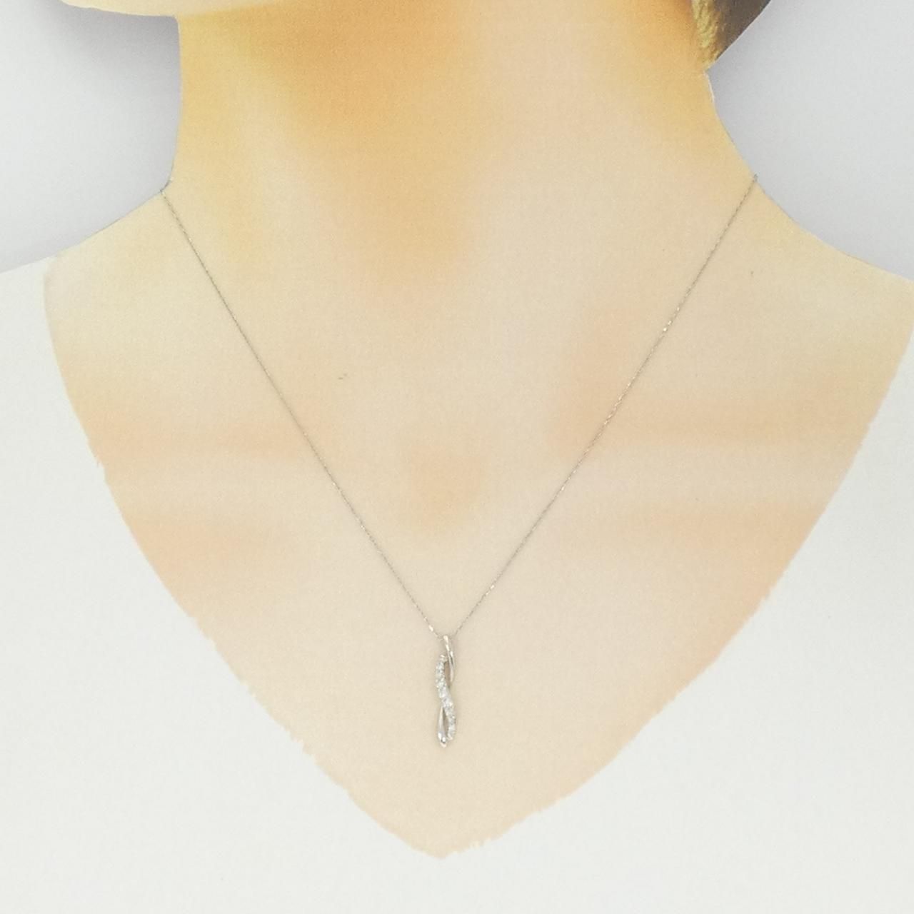 9024E】Pt900/Pt850 天然ダイヤモンド 特大2.058ct/5.87g ネックレス 