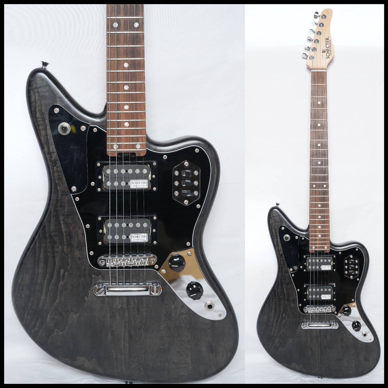 ☆SCHECTER AR-06-2H-AS -See-Through Black JAGUARシェイプ 限定生産