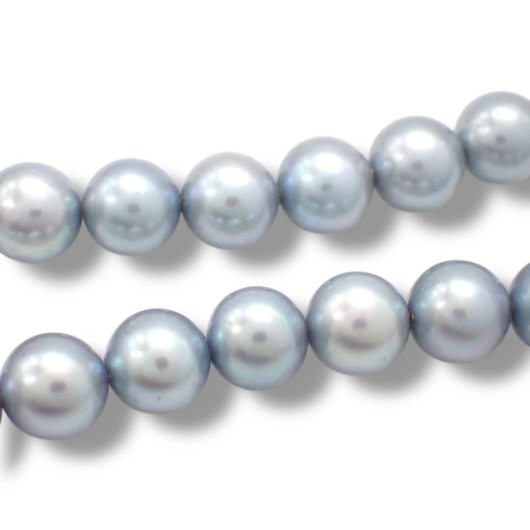 【至高・ナチュラルブルー】タサキ　アコヤ　パール　ネックレス　現行クラスプ 現行 タサキ 田崎真珠 TASAKI あこや 真珠 パール 6.5〜7.0mm