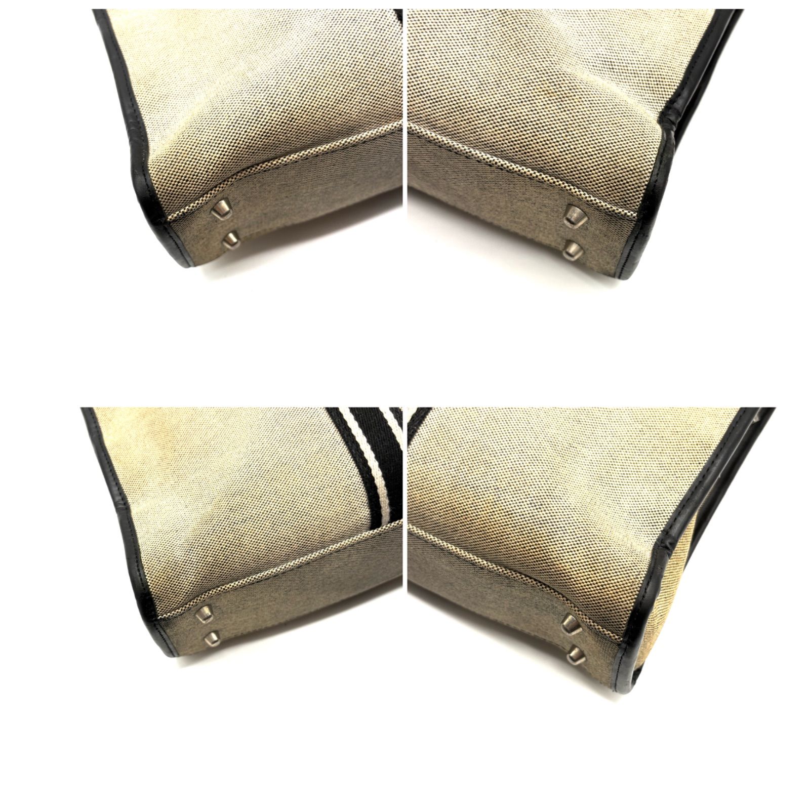 BURBERRY BLACK LABEL canvas leather business totebag バーバリー