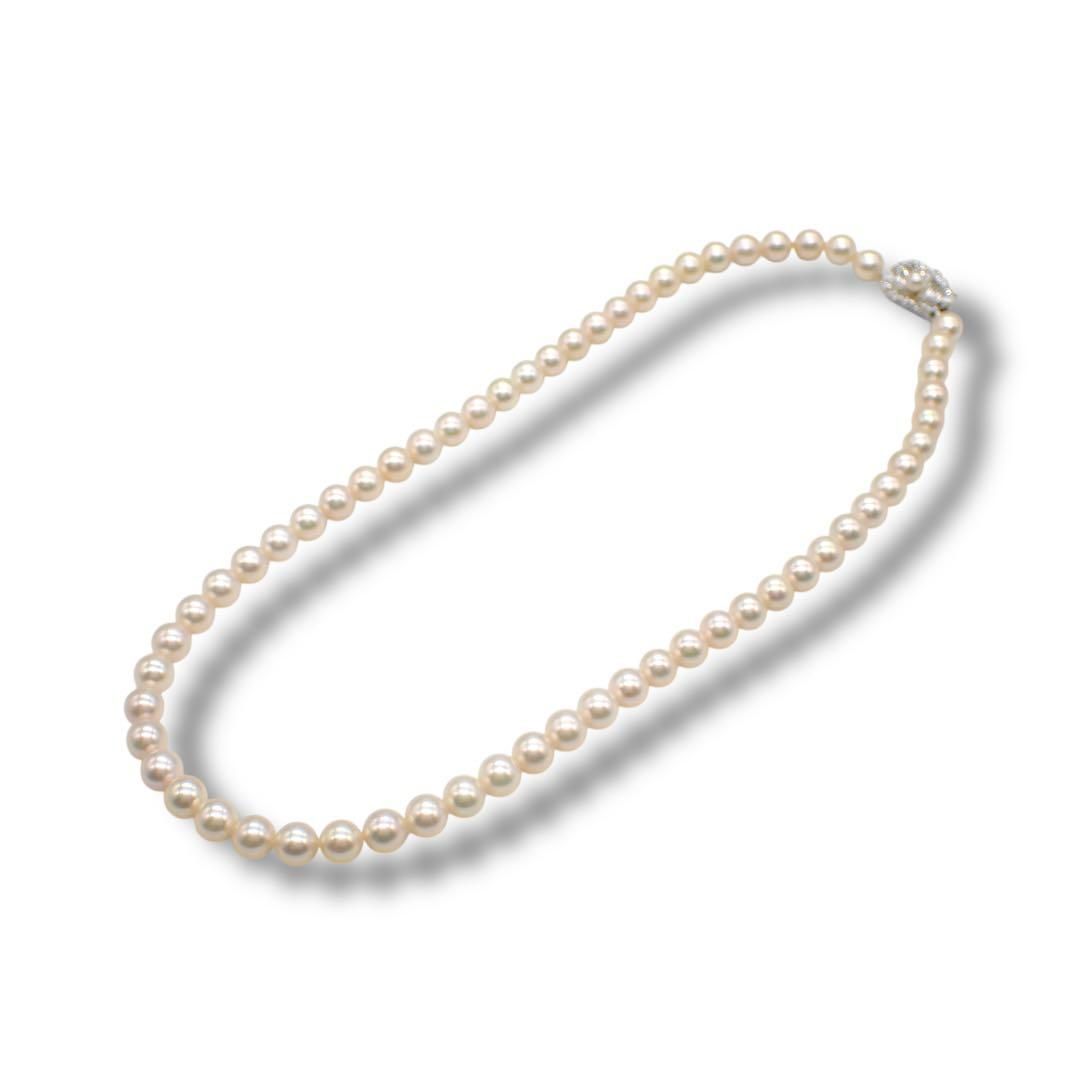 田崎真珠 タサキ TASAKI 6.5～7.0mm パール 本真珠 ネックレス SV