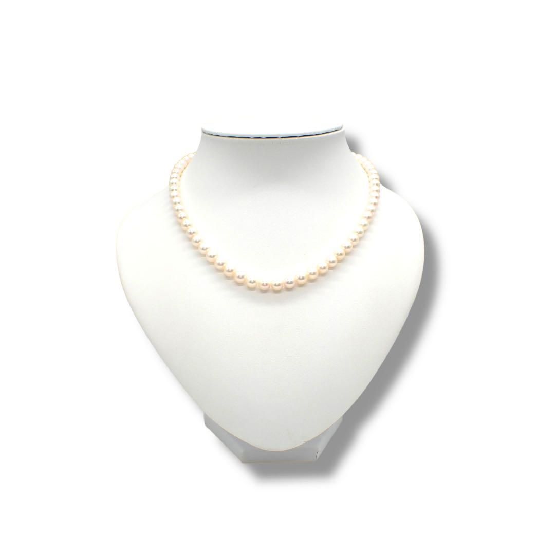 田崎真珠 タサキ TASAKI 6.5～7.0mm パール 本真珠 ネックレス SV