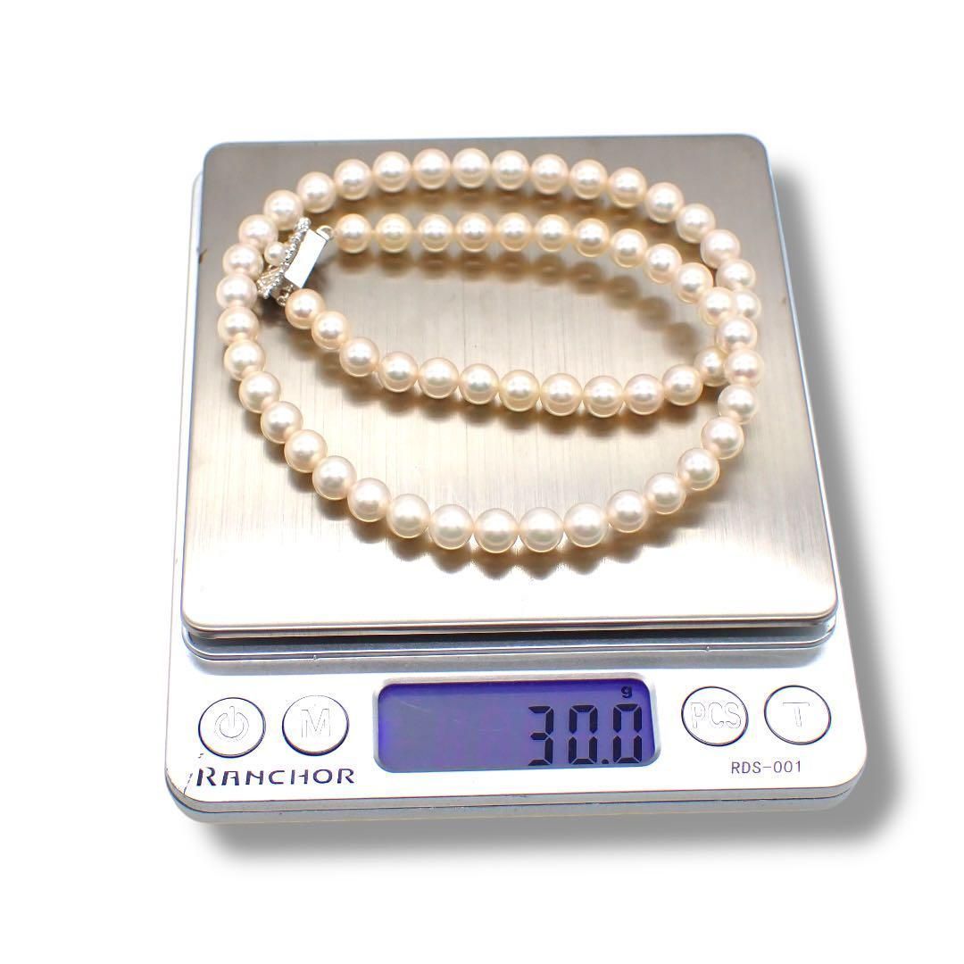 田崎真珠 タサキ TASAKI 6.5～7.0mm パール 本真珠 ネックレス SV