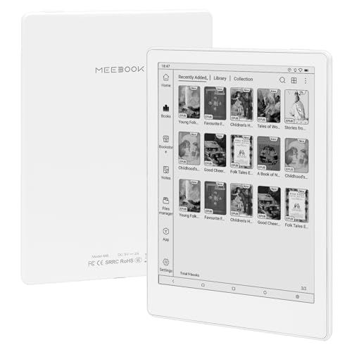 Meebook/Likebook M8 | 7.8インチ電子書籍リーダー 300PPI Eink Carta スクリーン |オクタコアプロセッサ、2.2Ghz | 4G+64G | 1TB TFスロット拡張 | Android14 | WIFI | BT5ri