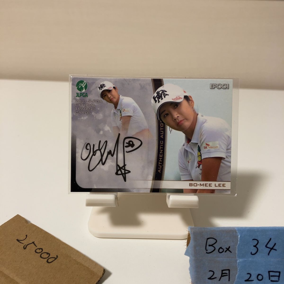 2021 EPOCH JLPGA イボミ Bo-Mee Lee 073/100 直筆サインカード 女子プロゴルフ カード
