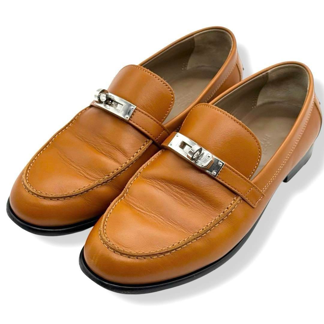 現行品 HERMES エルメス デスタン ローファー モカシン 36.5 23cm 