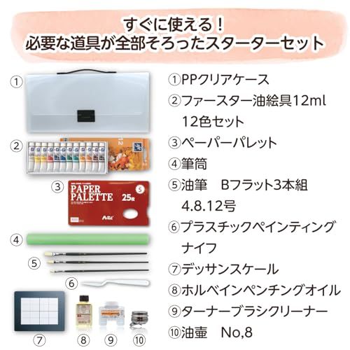アーテック(artec) 油絵具 ファースター 油絵具PPセット 102085 12mlri アーテック(artec) 油絵具 ファースター 油絵具PPセット 102085 12mlri