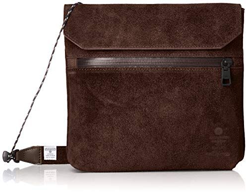 新品 [アッソブ] 防水 スエード レザー サコッシュ 091750 WATER PROOF SUEDE SACOCHE CHOCO