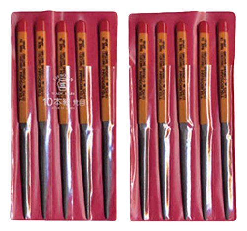 新品 ツボサン 組ヤスリ 10本組 半丸 荒目 HA01001