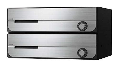 新品 ナスタ(NASTA) ポスト D-ALL (ディーオール) KS-MB3202PU-2LK-S 前入前出 防滴タイプ ステンレスヘアーライン 本体: 奥行30cm 本体: 高さ20cm 本体: 幅36cm