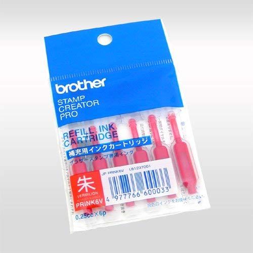 新品 使いきりタイプ補充インク 朱 PRINK6V　４８袋入り