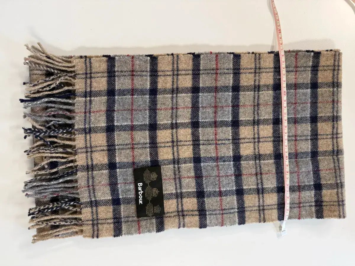 美品 F BARBOUR チェック マフラー 白 ほぼ新品 【公式通販】