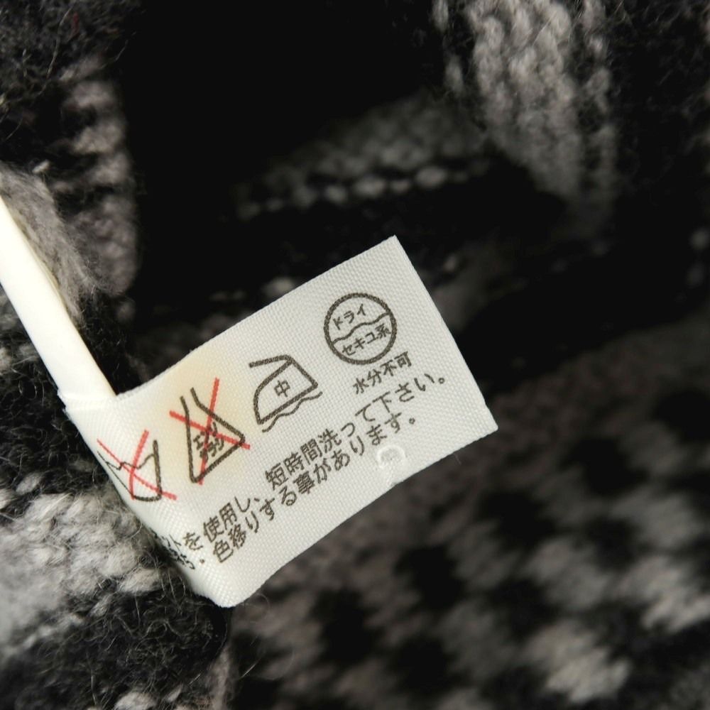 【中古】バランタイン BALLANTYNE カシミヤ スタンドカラー ダブルジップ カーディガン チャコールグレーxライトグレー【サイズ46】【メンズ】 メンズ 【】バランタイン BALLANTYNE カシミヤ スタンドカラー ダブル