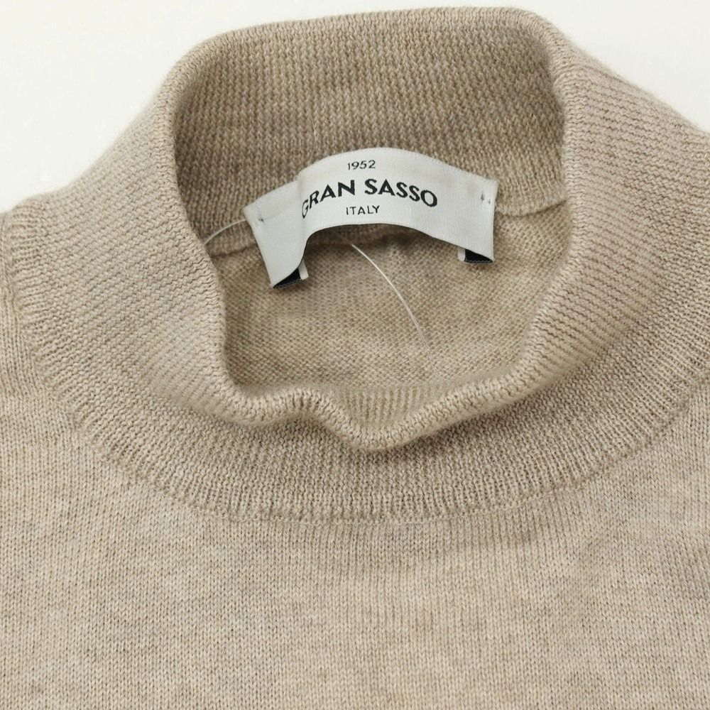 中古】グランサッソ GRAN SASSO ウール モックネック プルオーバー 