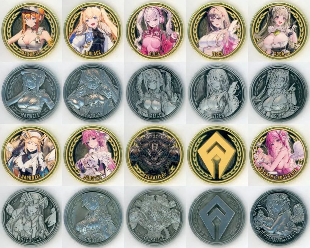 中古】置物・装飾品 全20種セット 「勝利の女神：NIKKE メダル