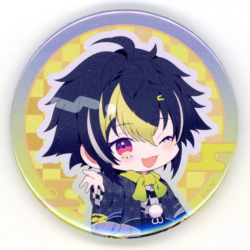 中古】バッジ・ピンズ 伊波ライ(ミニキャラ/着物イラスト