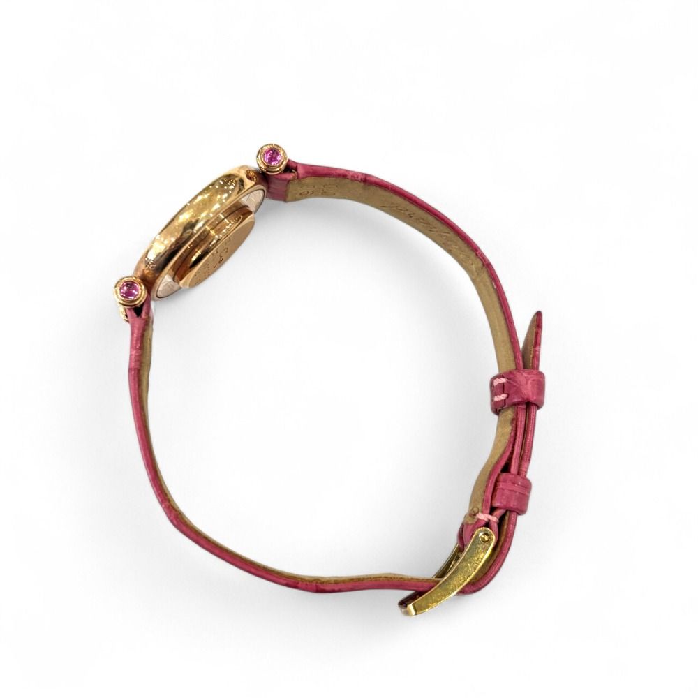 良品 CHOPARD ショパール 750 ハッピーダイヤモンド 3Pピンクサファイア 2Pダイヤモンド クオーツ 腕時計 20/4780-42 稼働品 レディース 古着 中古 USED Chopard（ショパール） 良品 750 ハッピーダイヤモンド 3Pピンク
