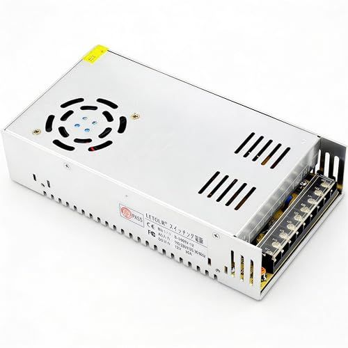 DLETOUR スイッチング電源 直流安定化電源12V 30A 360W 過負荷電圧遮断 安全保護回路 放熱ファン付き AC DCコンバーター 電源装置LEDライト/発光ログ/通信装置/家電製品など用 自動リセット可能(0.7kg)