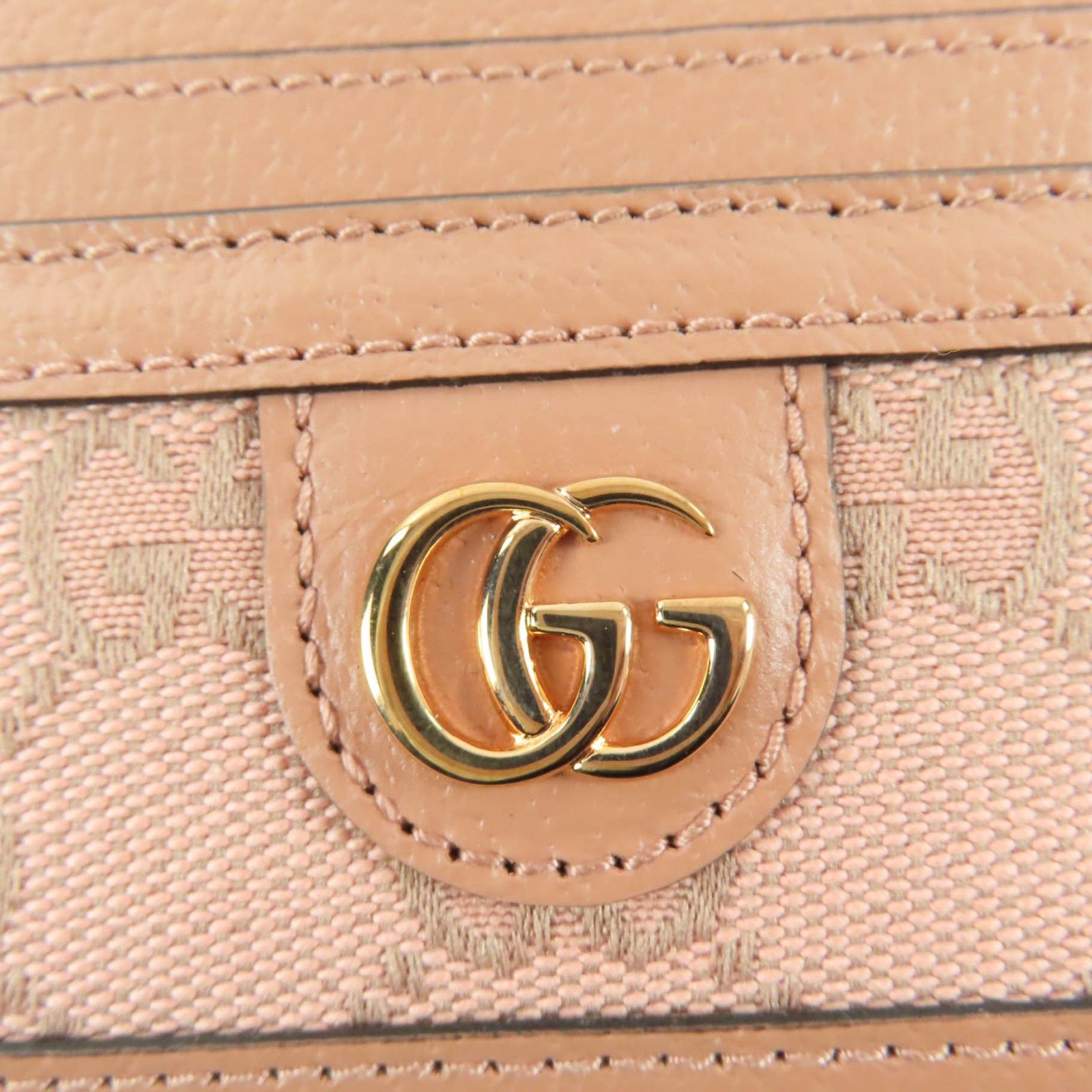 未使用品☆GUCCI グッチ 523159 レザー GGキャンバス GG柄 カード 