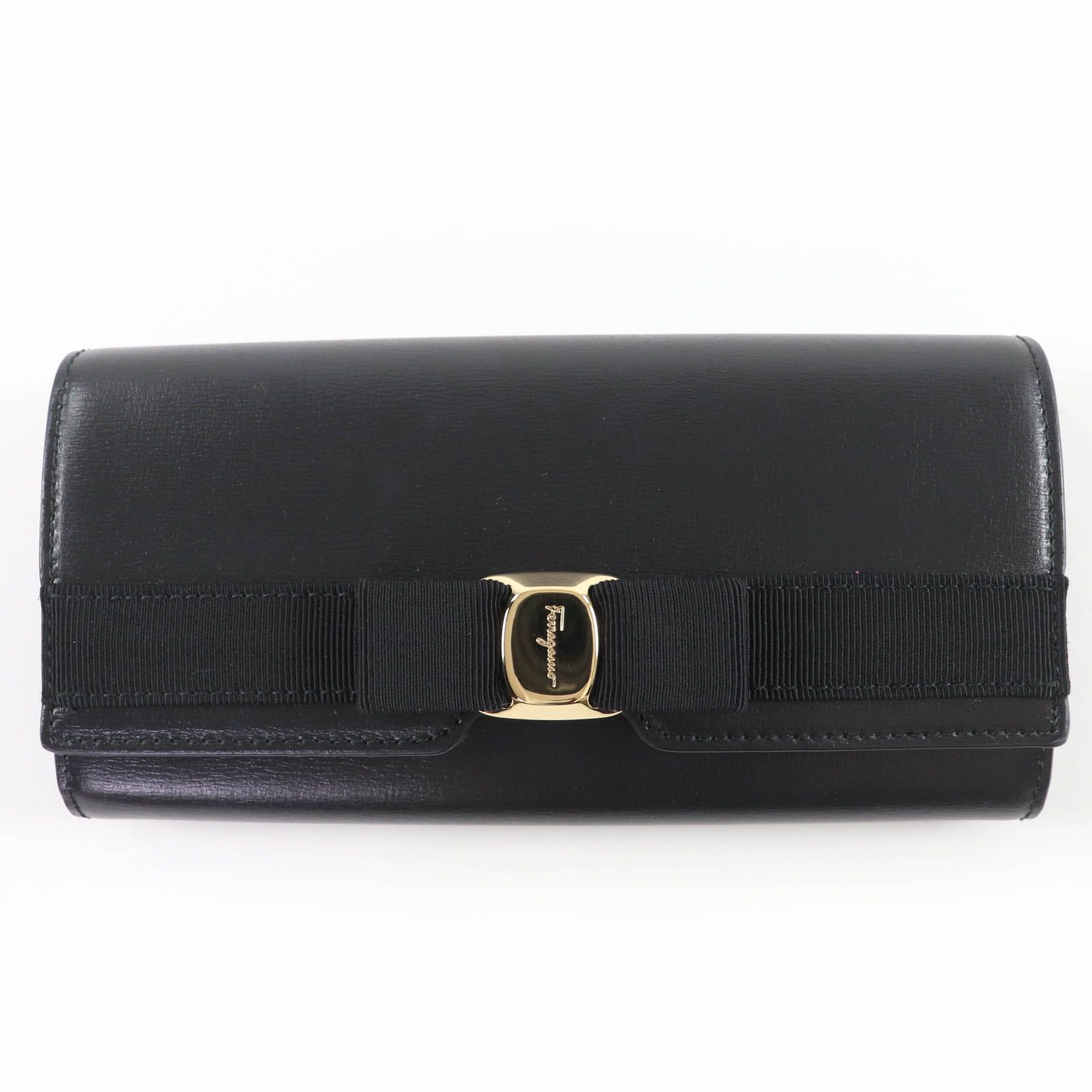 未使用品☆FERRAGAMO フェラガモ 22-E008 0734541 ニューヴァラ レザー 