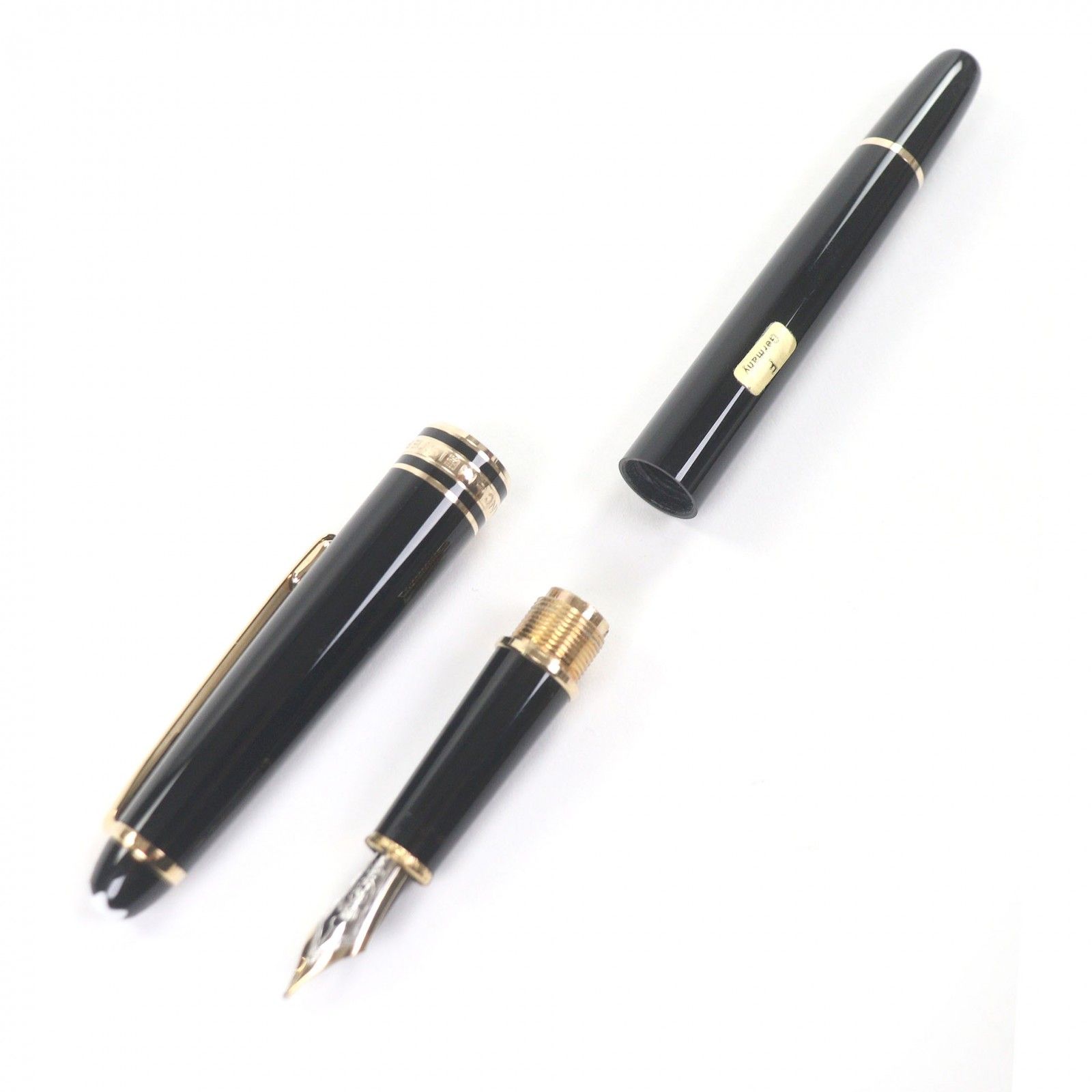 良品□MONTBLANC モンブラン マイスターシュテュック クラシック ペン先14K Fニブ キャップ式 万年筆 ブラック ゴールド ドイツ製 メンズ 楽天市場】極美品□MONTBLANC モンブラン ペン先14K Fニブ マイ