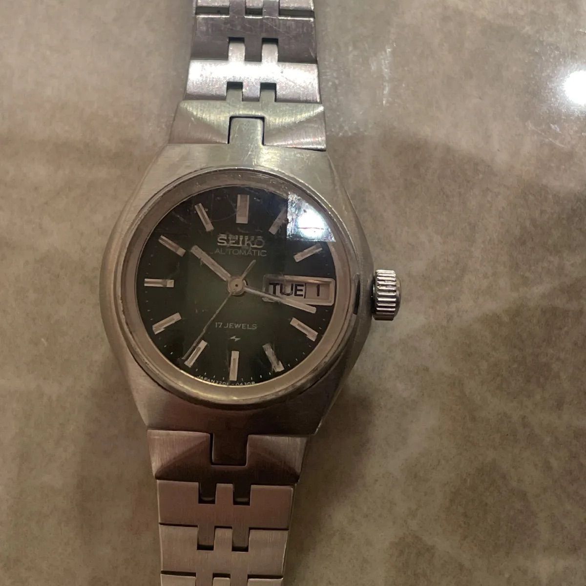 稼働品】SEIKO セイコー 2206-0240 自動巻き レディース腕時計 