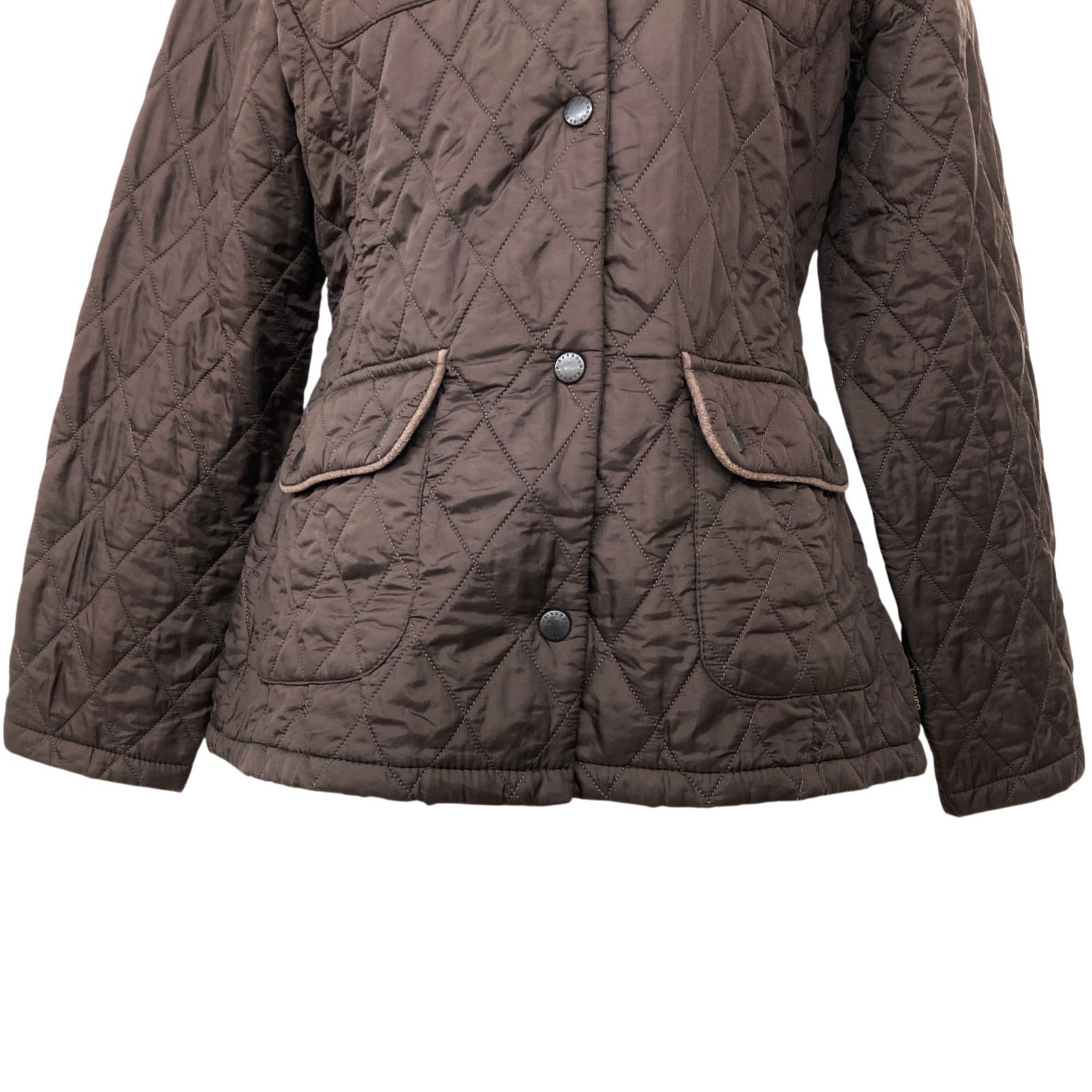 バブアー Barbour キルティングジャケット 中綿 M 茶 ブラウン 