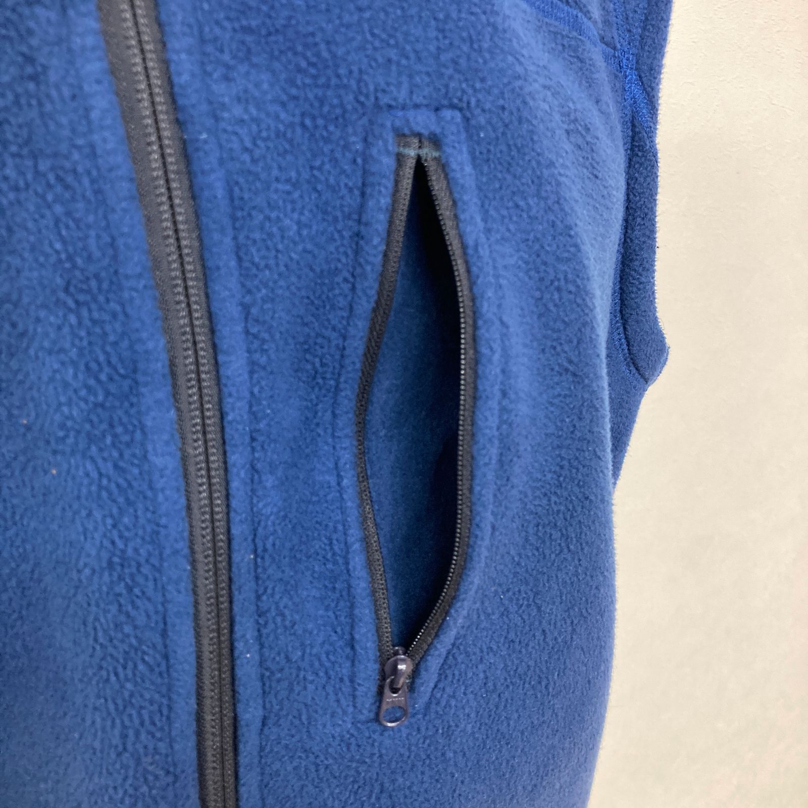 美品 マウンテンイクイップメント フリースベスト ポーラテック L 青 