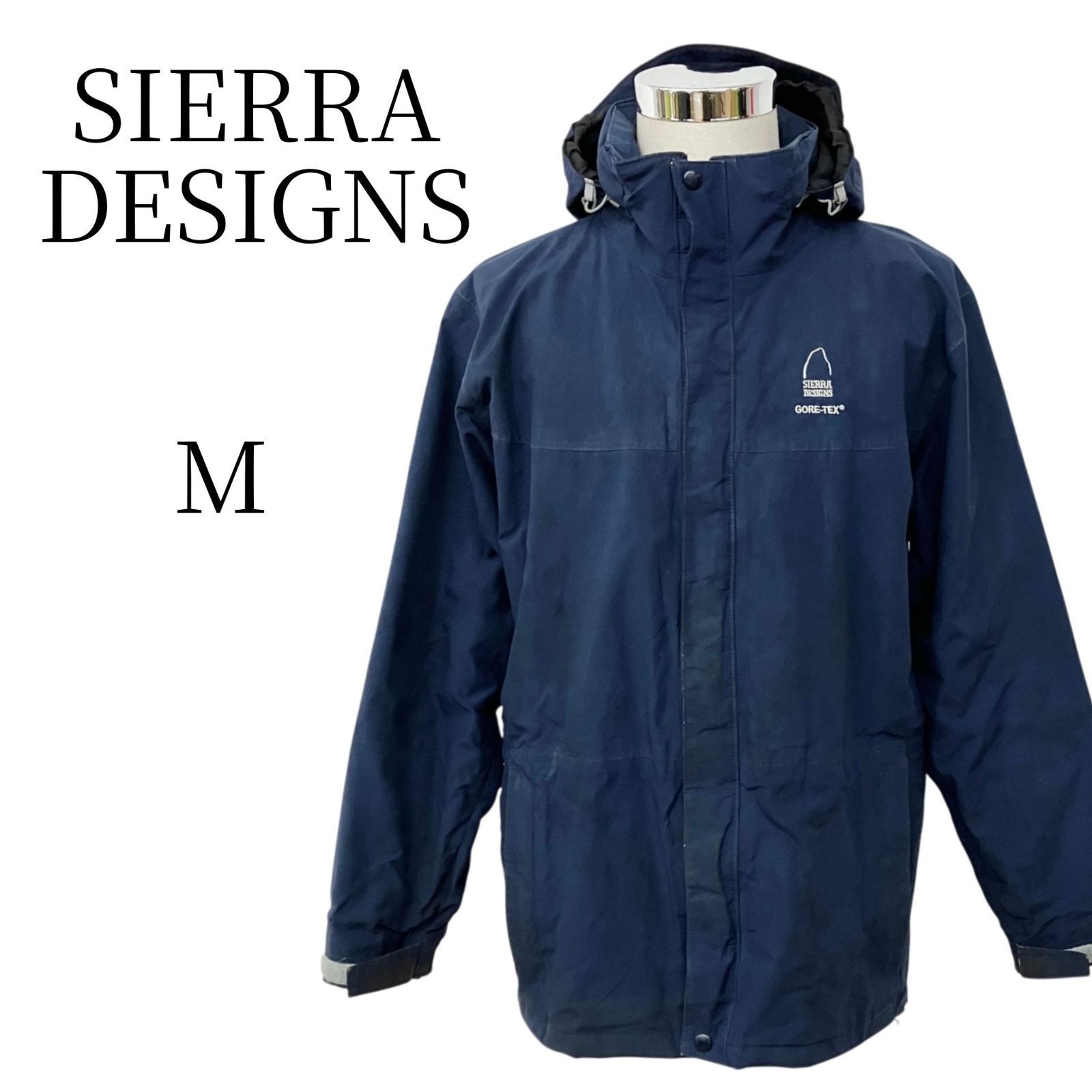 希少 カナダ製 シエラデザインズ GORE-TEX マウンテンパーカー M 紺 