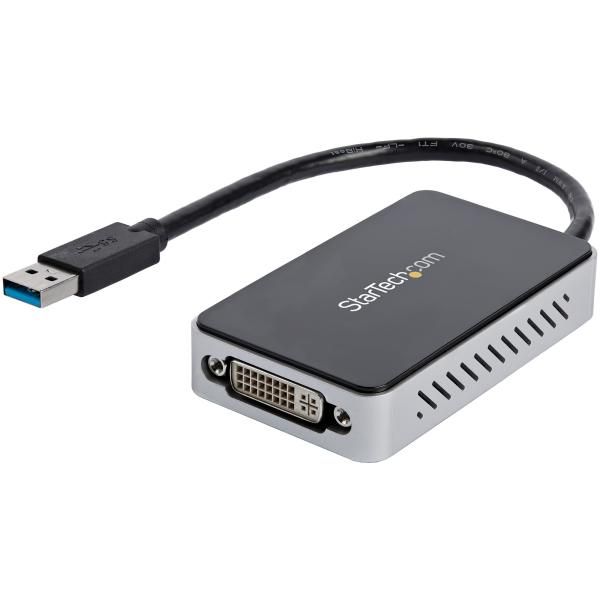 USB 3.0 - DVI変換アダプタ StarTech.com USB32DVIEH マルチモニター 外付けビデオカード USBバスパワー