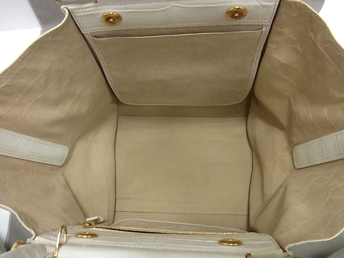 定価16万円☆MaxMara マックスマーラ アニータ レザーショルダーバッグ クロコ型押し 2WAY 本革 レディース トートバッグ イタリア製 定価16万円☆MaxMara マックスマーラ アニータ レザーショルダーバッグ