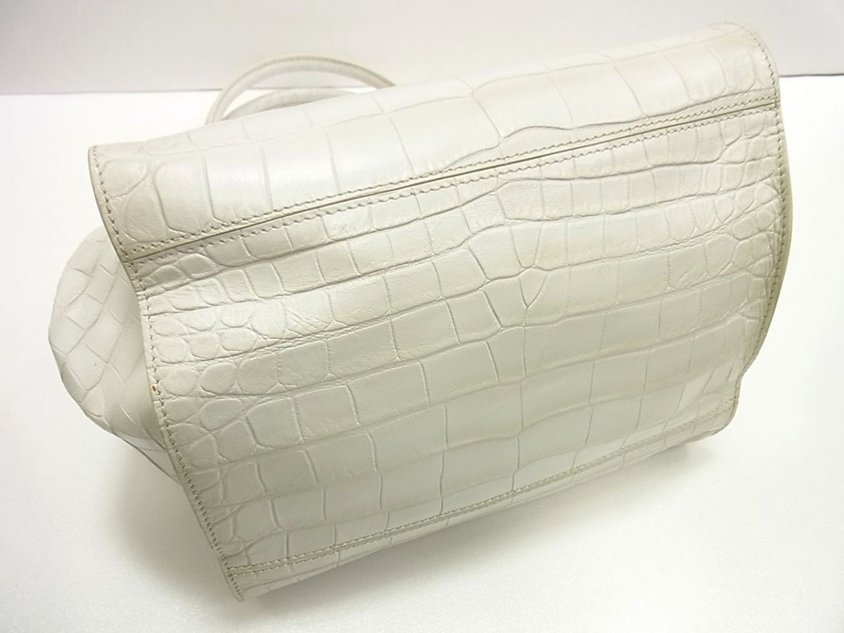定価16万円☆MaxMara マックスマーラ アニータ レザーショルダーバッグ クロコ型押し 2WAY 本革 レディース トートバッグ イタリア製 定価16万円☆MaxMara マックスマーラ アニータ レザーショルダーバッグ