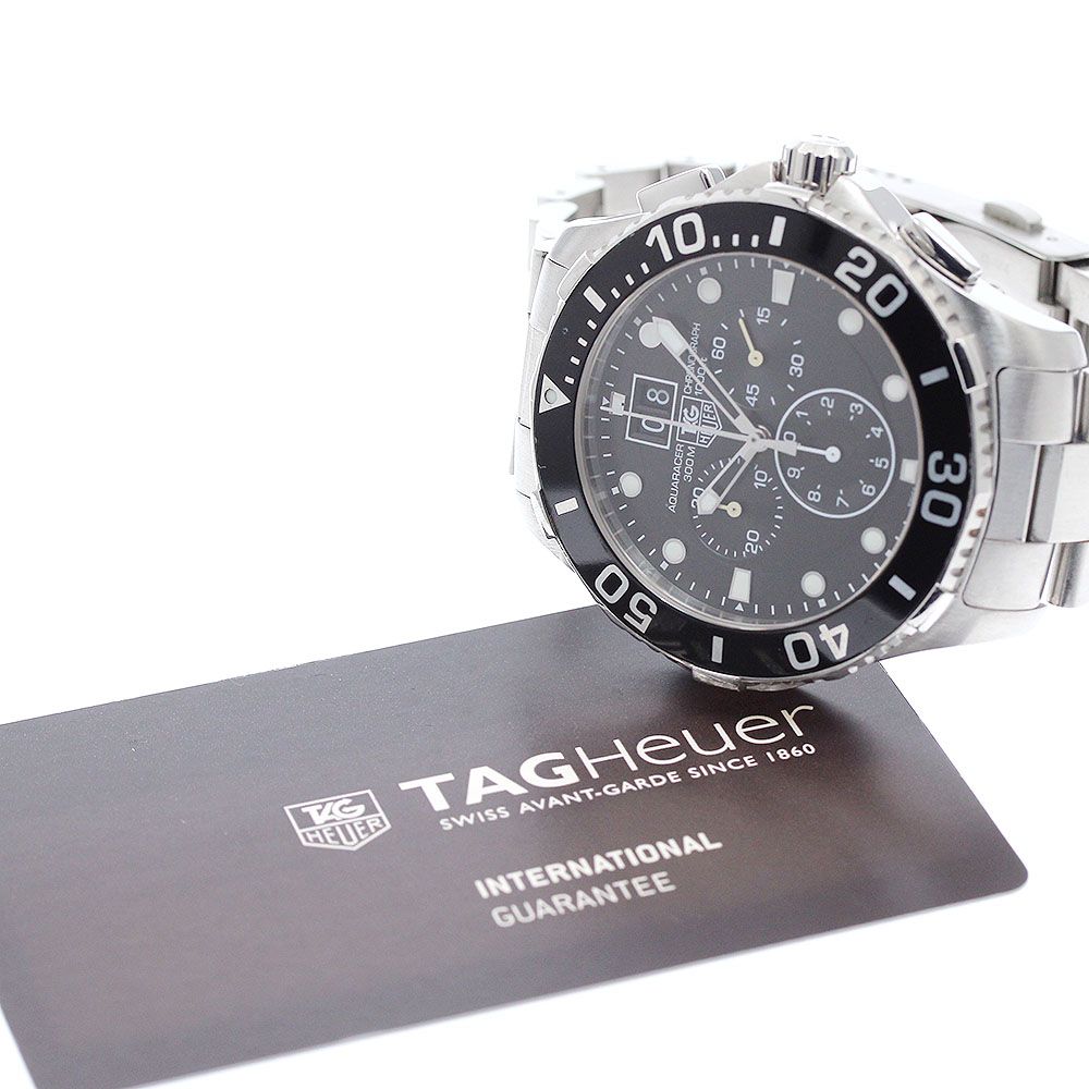 タグホイヤー TAG HEUER CAN1010 アクアレーサー デイト クロノグラフ クォーツ メンズ 保証書付き_947095 タグホイヤー TAG HEUER CAN1010 アクアレーサー デイト クロノグラフ