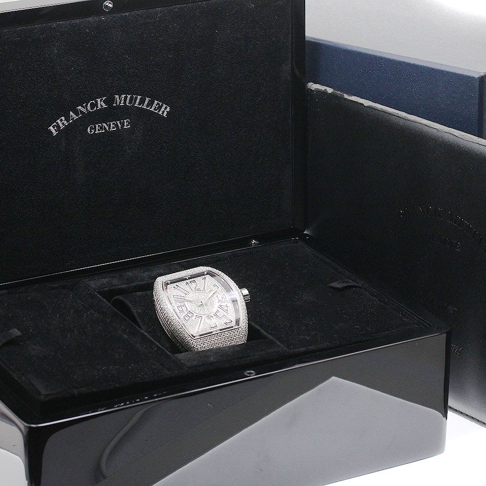 フランクミュラー FRANCK MULLER V45SCDT ヴァンガード アフターダイヤ 自動巻き メンズ 良品 箱・保証書付き_946572 フランクミュラー FRANCK MULLER V45SCDT ヴァンガード アフターダイヤ