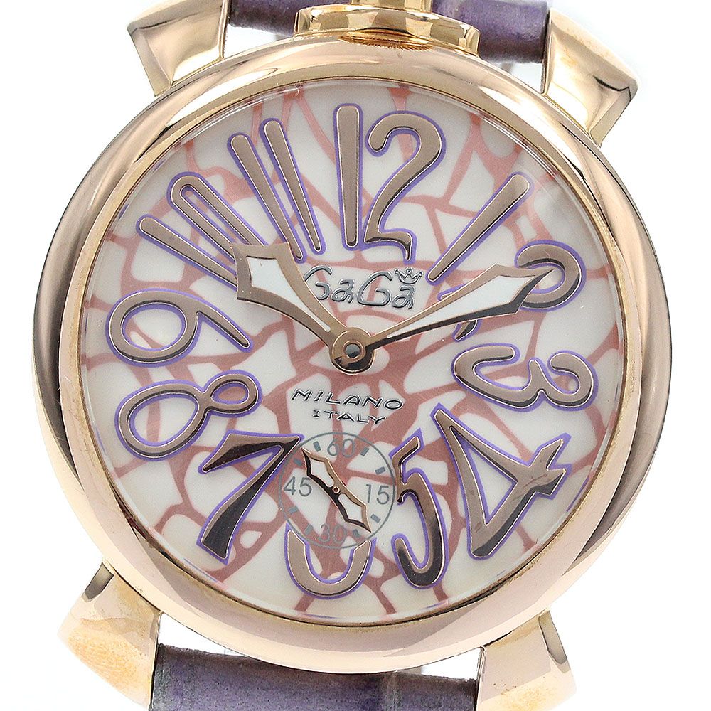 ガガミラノ GaGa MILANO 5011MOSAICO01S マヌアーレ48MM モザイク スモールセコンド 手巻き メンズ 箱・保証書付き_944766 ガガミラノ GaGa MILANO 5011MOSAICO01S マヌアーレ48MM モザイク