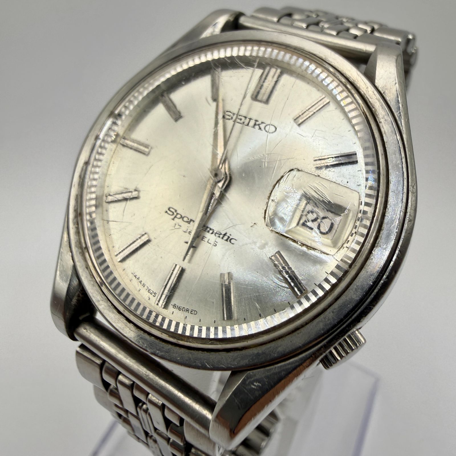 稼働品 自動巻き SEIKO ヴィンテージ セイコースポーツマチック 赤5 