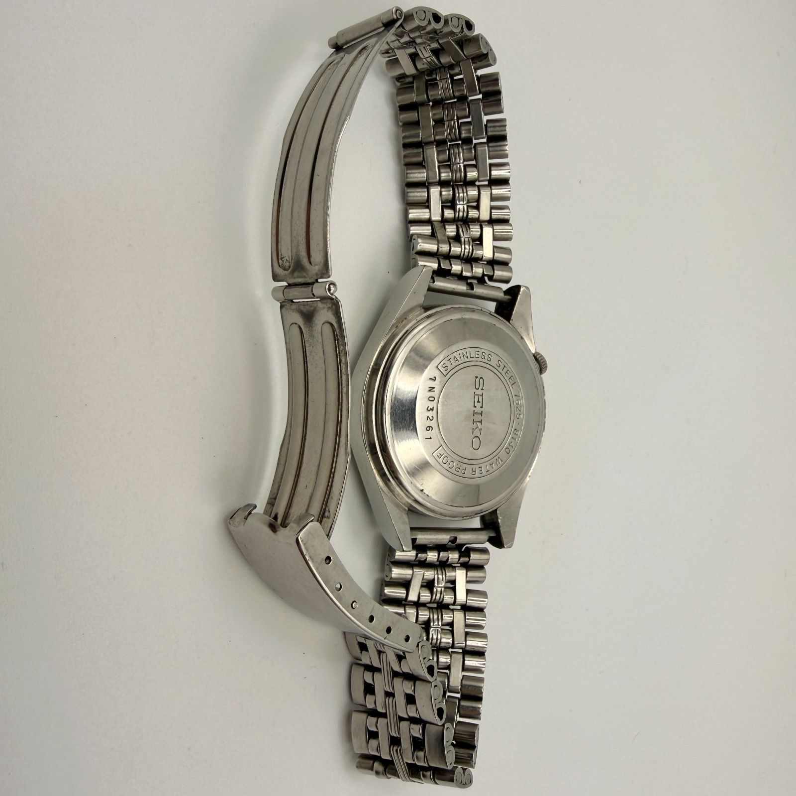  稼働品 SEIKO セイコー スポーツマチック Sportmatic 7625-8140 自動巻 オートマチック 17石 デイト カレンダー メンズ ヴィンテージ シンプル 定番 上品 仕事 通勤 スーツ フォーマル お洒落 社会人 大人 ギフト A089 肌触り良好 自動巻き時計 腕時計(アナログ)