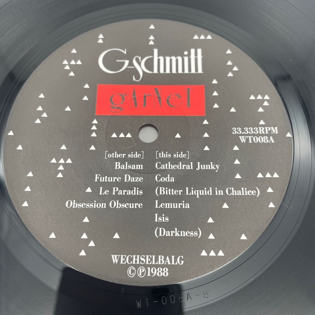 MQ-00298 G-schmitt/Garnet/レコード - メルカリ