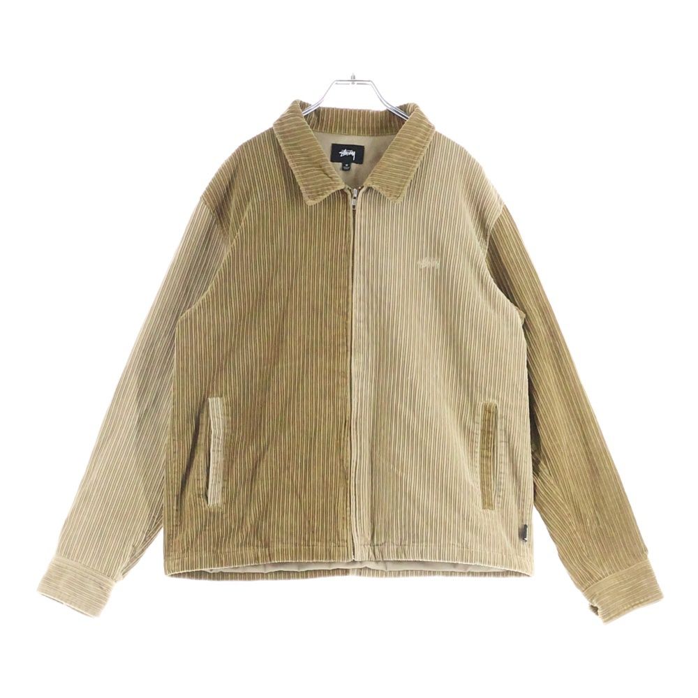 STUSSY ステューシー Mix Up Cord Jacket ミックスコーデュロイ ジップアップジャケット ブラウン 115486 STUSSY (ステューシー) MIX CORD JACKET コーデュロイ ジップアップ