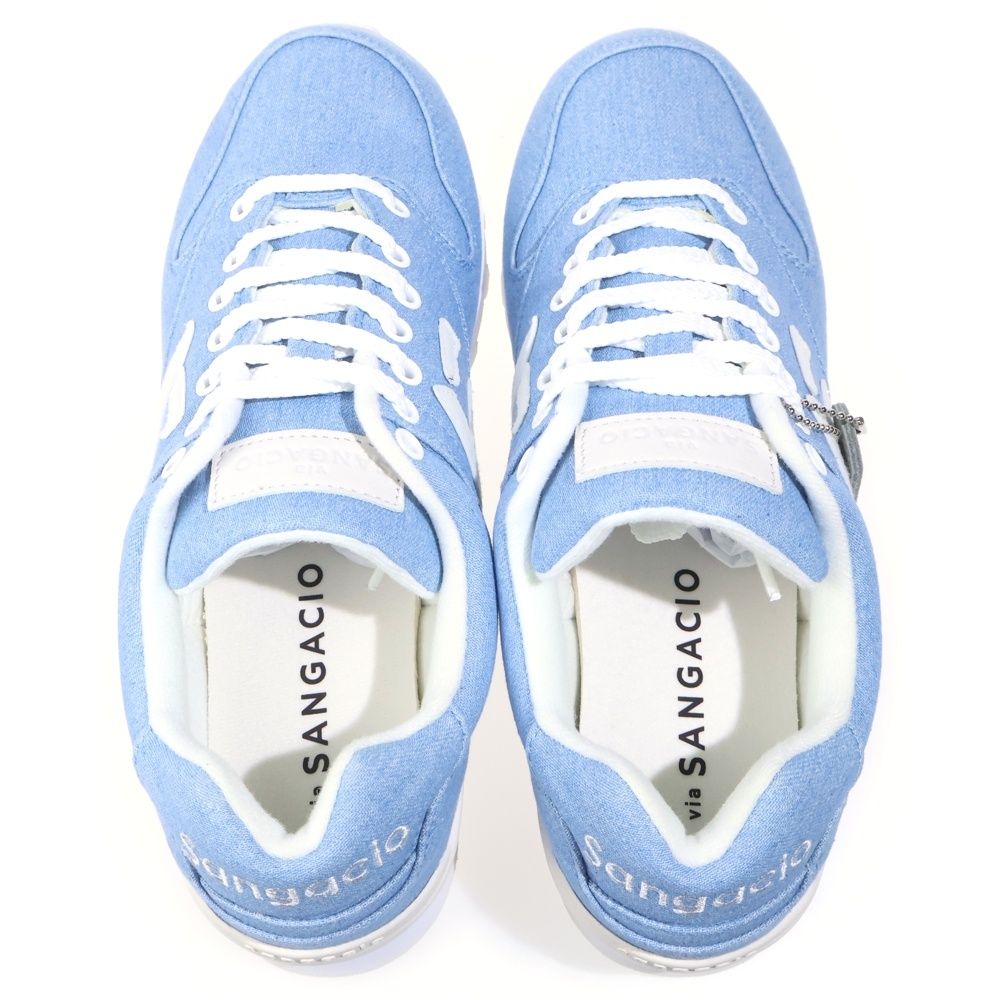 via SANGACIOにゅ〜ずdenimスカイブルー 27.0cm SANGACIO BLUE via 