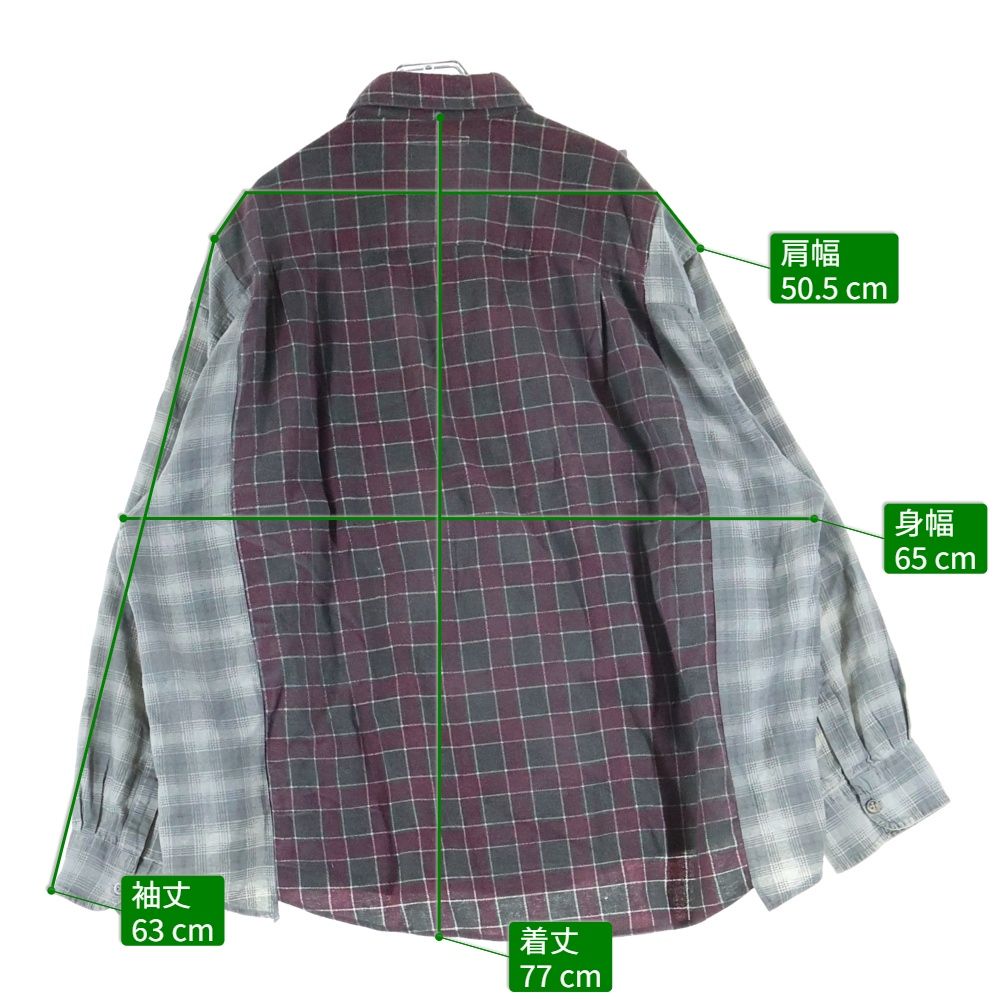 リビルド バイ ニードルズ Rebuild By Needles Polyester Shirt V Neck Pullover 全4種 M -A