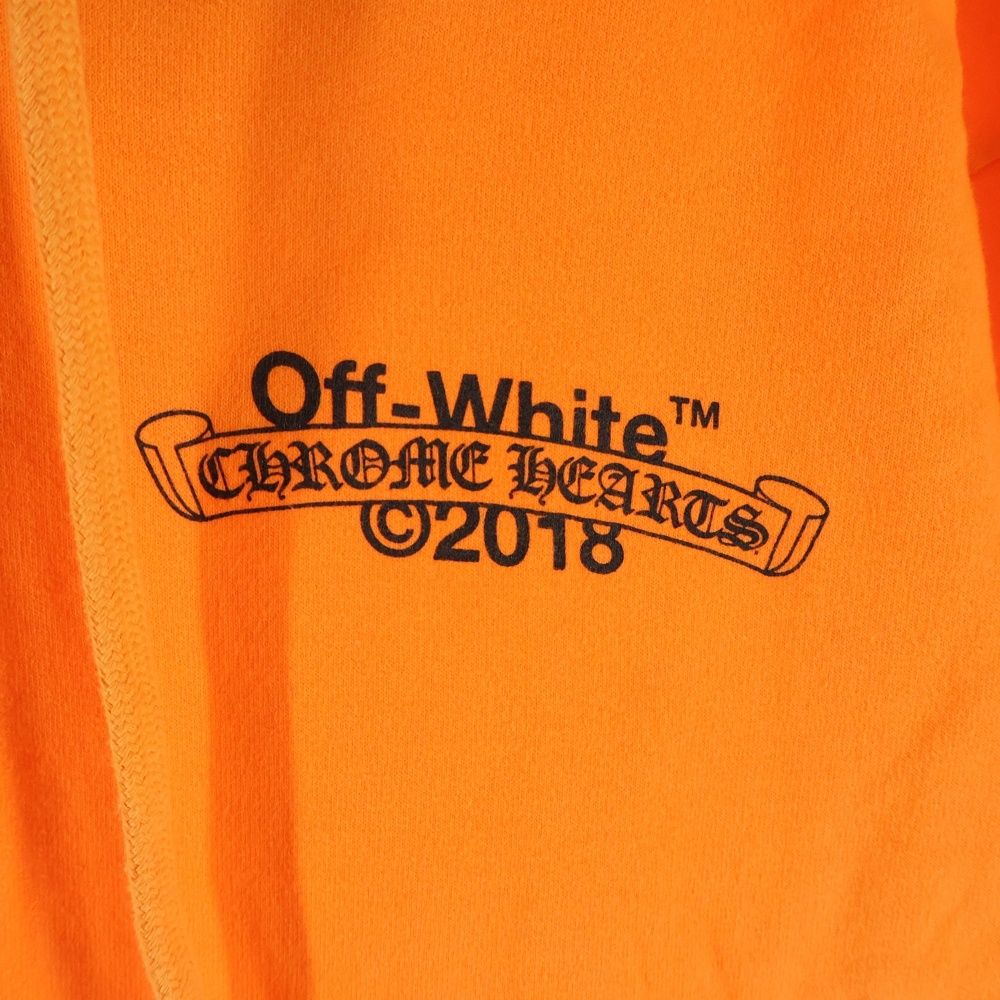 クロムハーツ HD PLVR V OFF WHITE オフホワイトロゴバックプリント 