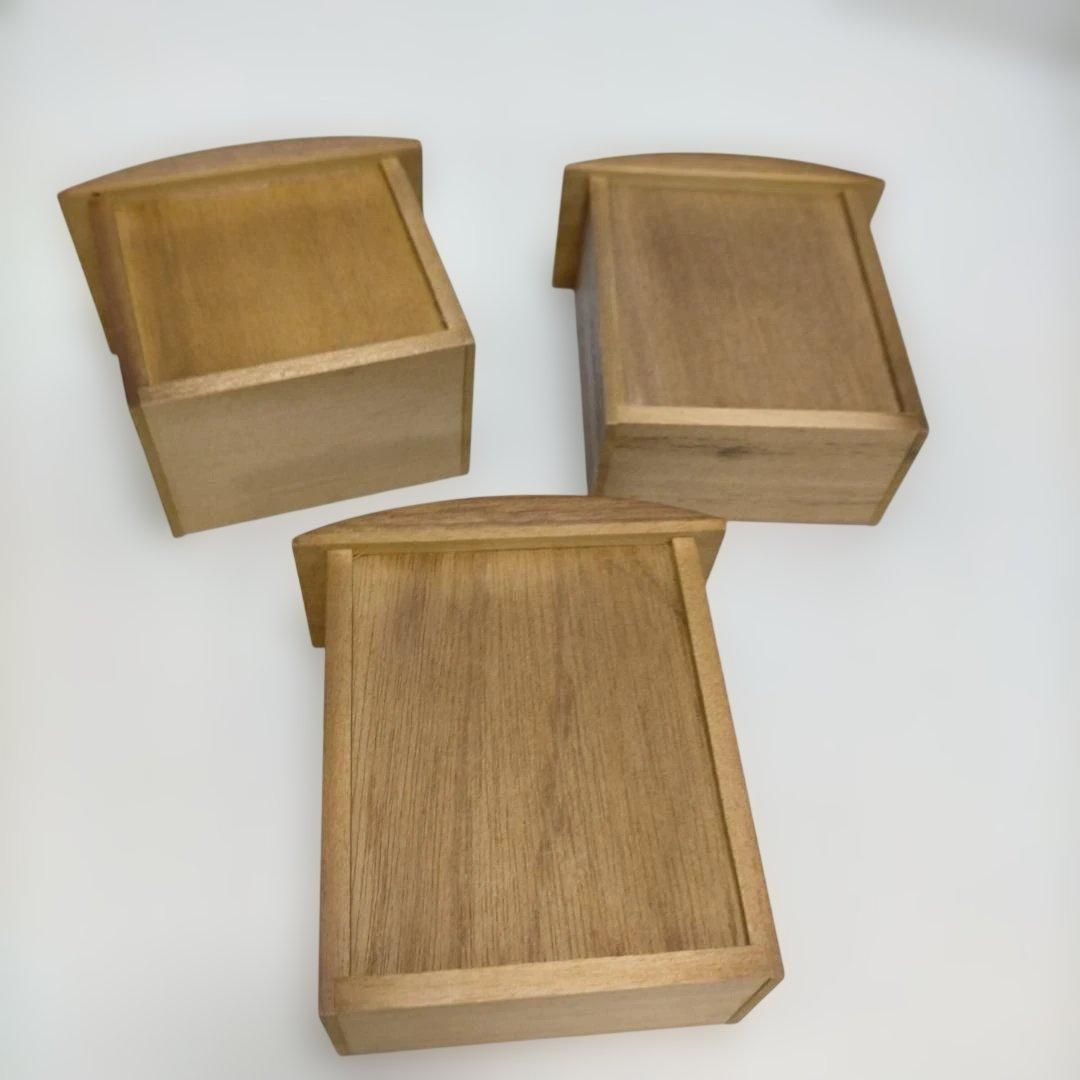 オルゴール付きジュエリーボックス 木製アクセサリーケース 引き出し3