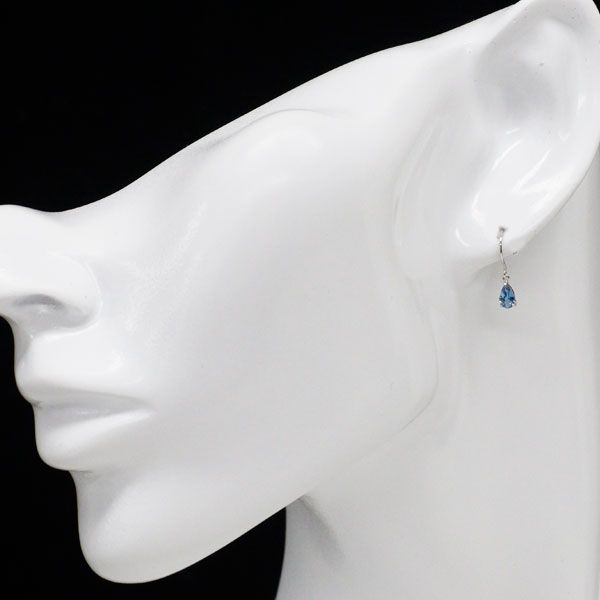 pt950 アクアマリン 1.00ct ピアス 【公式通販】