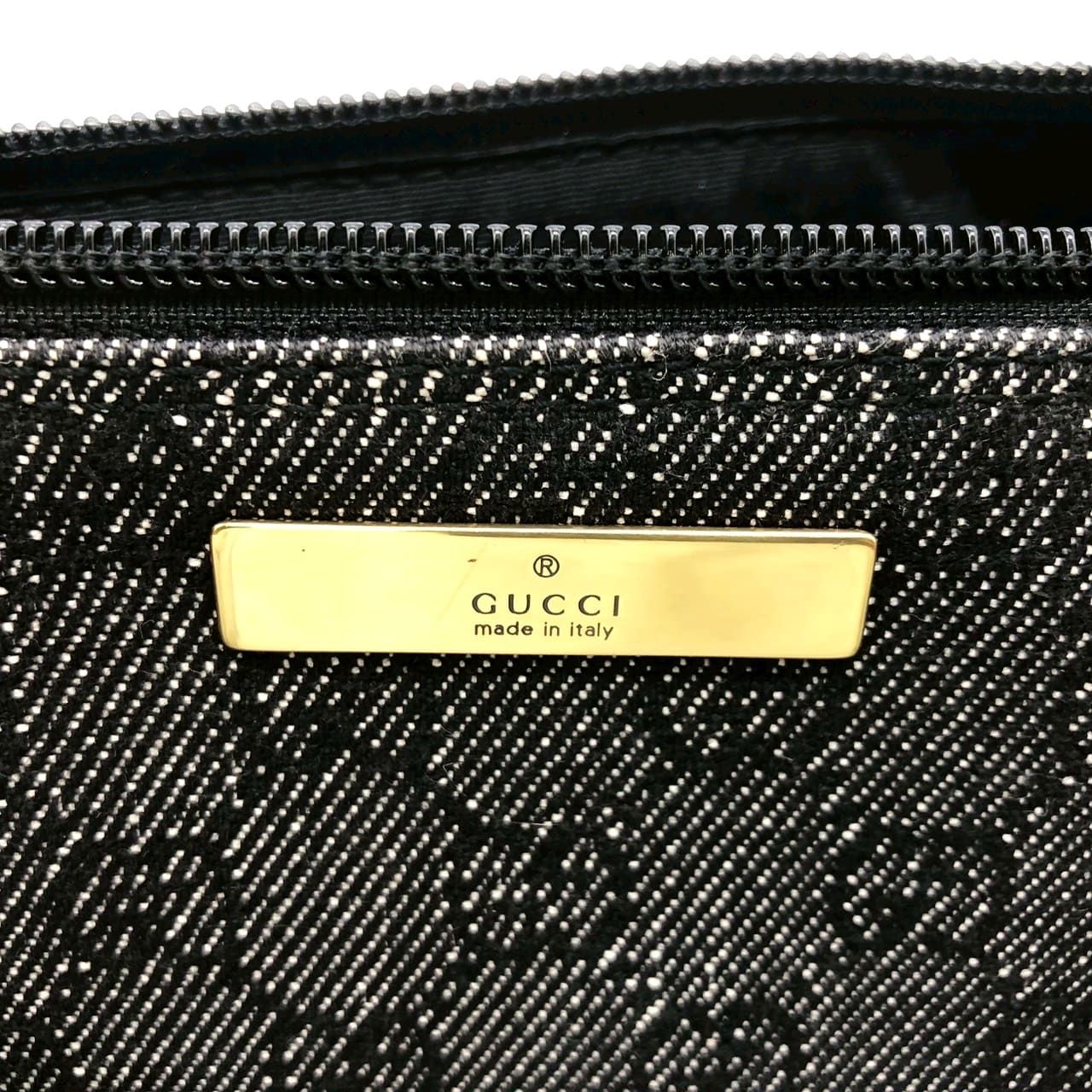GUCCI グッチ 07198 アクセサリー ポーチ ハンドバッグ ブラック